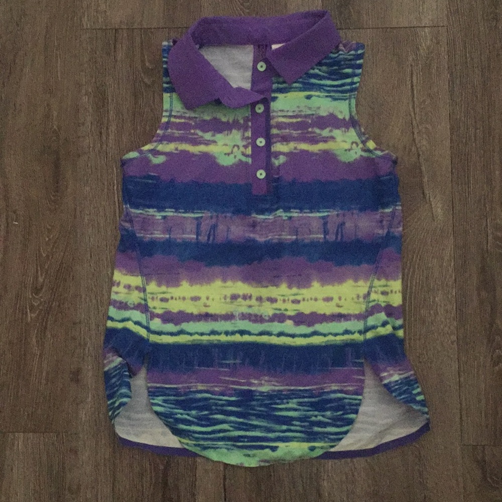 ivivva lululemon girls size 8 • short sleeve top